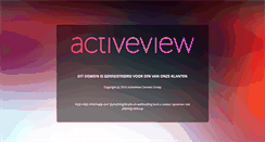 Desktop Screenshot of hosted.by.activeview.nl